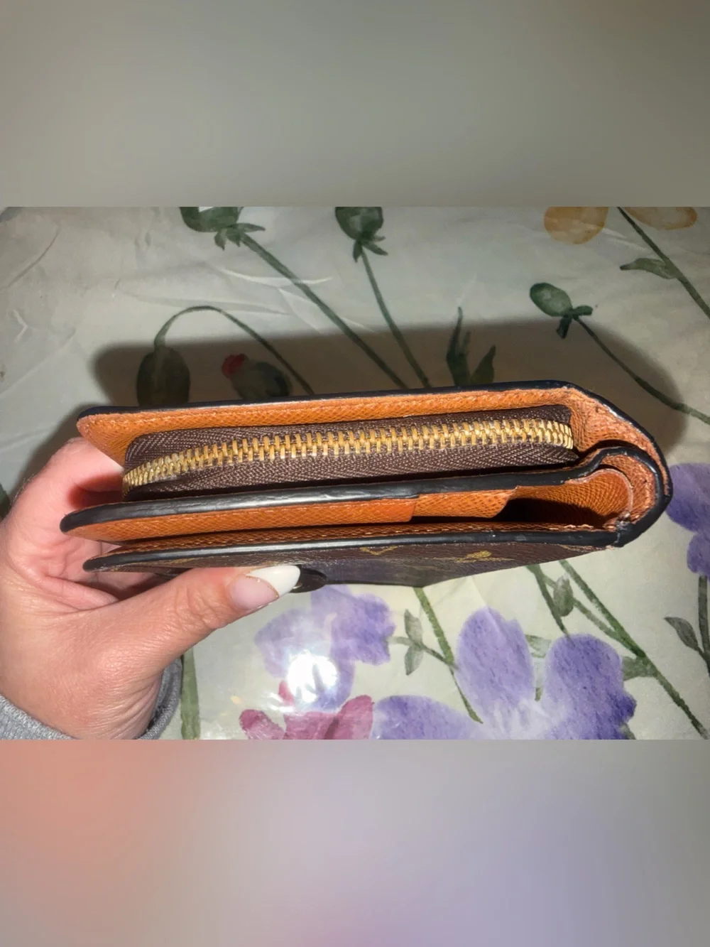Louis Vuitton Monogram Wallet in Brown and Gold